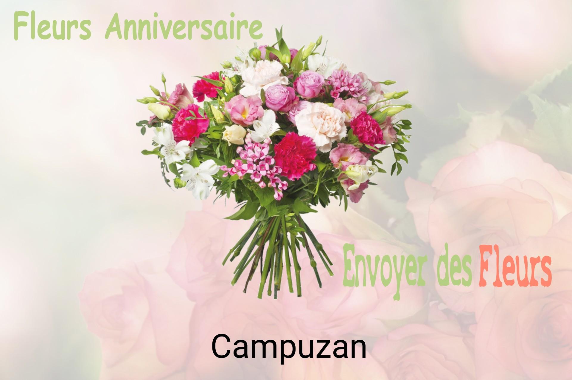 Bouquet de fleurs d’anniversaire livré à Campuzan